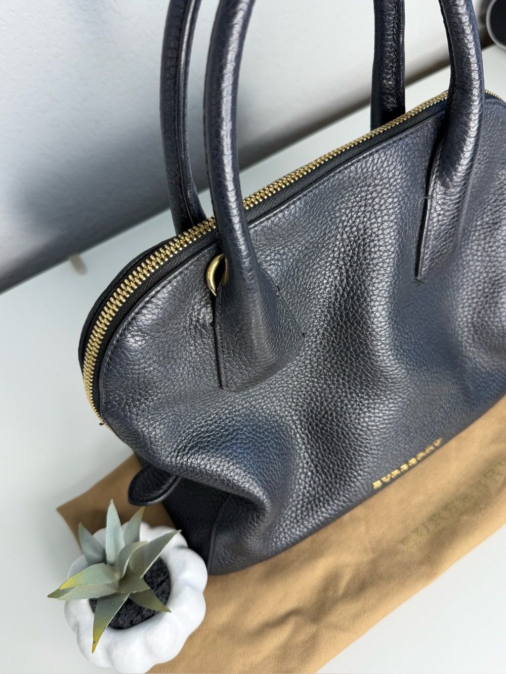 Burberry “Greenwood” Bowling Bag - Picture 4 of 13